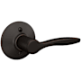 Schlage Delfayo Right Handed Non-Turning One-Sided Dummy Door Lever with Decorative Plymouth Trim Aged Bronze