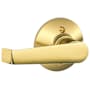 Schlage Elan Non-Turning One-Sided Door Lever Polished Brass