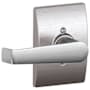 Schlage Elan Non-Turning One-Sided Dummy Door Lever with Decorative Century Trim Satin Chrome