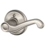 Schlage Flair Right Handed Non-Turning One-Sided Dummy Door Lever Satin Nickel