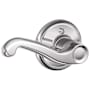 Schlage Flair Left Handed Non-Turning One-Sided Dummy Door Lever Bright Chrome