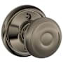 Schlage Georgian Non-Turning One-Sided Dummy Door Knob Antique Pewter