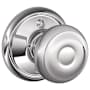 Schlage Georgian Non-Turning One-Sided Dummy Door Knob Polished Chrome