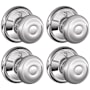 Schlage Georgian Non-Turning One-Sided Dummy Door Knob - Pack of 4 Bright Chrome