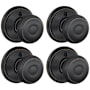Schlage Georgian Non-Turning One-Sided Dummy Door Knob - Pack of 4 Aged Bronze