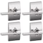 Schlage Latitude Non-Turning One-Sided Dummy Door Lever with Century Rose - Pack of 4 Polished Chrome
