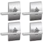 Schlage Latitude Non-Turning One-Sided Dummy Door Lever with Century Rose - Pack of 4 Satin Chrome