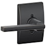 Schlage Latitude Non-Turning One-Sided Dummy Door Lever with Decorative Century Trim Aged Bronze