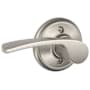 Schlage Merano Left Handed Non-Turning One-Sided Dummy Door Lever Satin Nickel