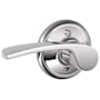 Schlage Merano Left Handed Non-Turning One-Sided Dummy Door Lever Polished Chrome