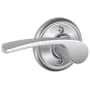 Schlage Merano Left Handed Non-Turning One-Sided Dummy Door Lever Satin Chrome