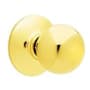 Schlage Orbit Non-Turning One-Sided Dummy Door Knob for One Side of the Door Polished Brass