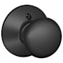 Schlage Plymouth Non-Turning One-Sided Dummy Door Knob Matte Black