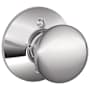Schlage Plymouth Non-Turning One-Sided Dummy Door Knob Polished Chrome