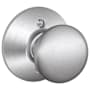 Schlage Plymouth Non-Turning One-Sided Dummy Door Knob Satin Chrome