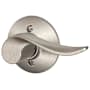 Schlage Sacramento Right Handed Non-Turning One-Sided Dummy Door Lever Satin Nickel