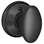 Schlage Siena Non-Turning One-Sided Dummy Door Knob Matte Black