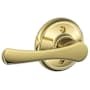 Schlage Avila Non-Turning One-Sided Dummy Door Lever Bright Brass