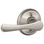 Schlage Avila Non-Turning One-Sided Dummy Door Lever Satin Nickel