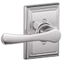 Schlage Avila Non-Turning One-Sided Dummy Door Lever with Decorative Addison Trim Bright Chrome