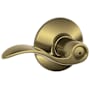 Schlage Accent Privacy Door Lever Set Antique Brass