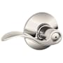 Schlage Accent Privacy Door Lever Set Polished Nickel