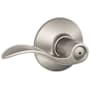 Schlage Accent Privacy Door Lever Set Satin Nickel
