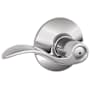 Schlage Accent Privacy Door Lever Set Polished Chrome