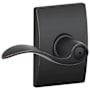 Schlage Accent Privacy Door Lever Set with Decorative Century Trim Aged Bronze