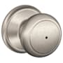 Schlage Andover Privacy Door Knob Set Satin Nickel