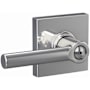Schlage Broadway Privacy Door Lever Set with Collins Trim Bright Chrome