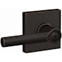 Schlage Broadway Privacy Door Lever Set with Collins Trim Aged Bronze