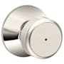 Schlage Bowery Privacy Door Knob Set Polished Nickel