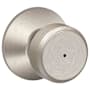 Schlage Bowery Privacy Door Knob Set Satin Nickel