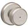 Schlage Bowery Privacy Door Knob Set with Decorative Greyson Trim Satin Nickel
