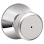 Schlage Bowery Privacy Door Knob Set Bright Chrome
