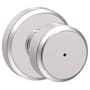 Schlage Bowery Privacy Door Knob Set with Decorative Greyson Trim Bright Chrome