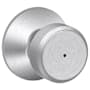 Schlage Bowery Privacy Door Knob Set Satin Chrome