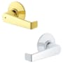 Schlage Elan Privacy Door Lever Set Polished Brass x Polished Chrome