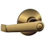 Schlage Elan Privacy Door Lever Set Antique Brass
