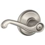 Schlage Flair Privacy Door Lever Set Satin Nickel