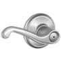 Schlage Flair Privacy Door Lever Set Satin Chrome