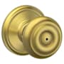 Schlage Georgian Privacy Door Knob Set Satin Brass