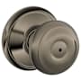 Schlage Georgian Privacy Door Knob Set Antique Pewter