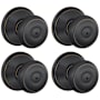 Schlage Georgian Privacy Door Knob Set - Pack of 4 Aged Bronze