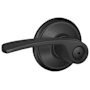 Schlage Merano Privacy Door Lever Set Matte Black