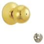 Schlage Orbit Privacy Door Knob Set Polished Brass x Satin Nickel