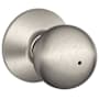 Schlage Orbit Privacy Door Knob Set Satin Nickel