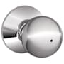 Schlage Orbit Privacy Door Knob Set Bright Chrome
