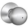 Schlage Orbit Privacy Door Knob Set Satin Chrome